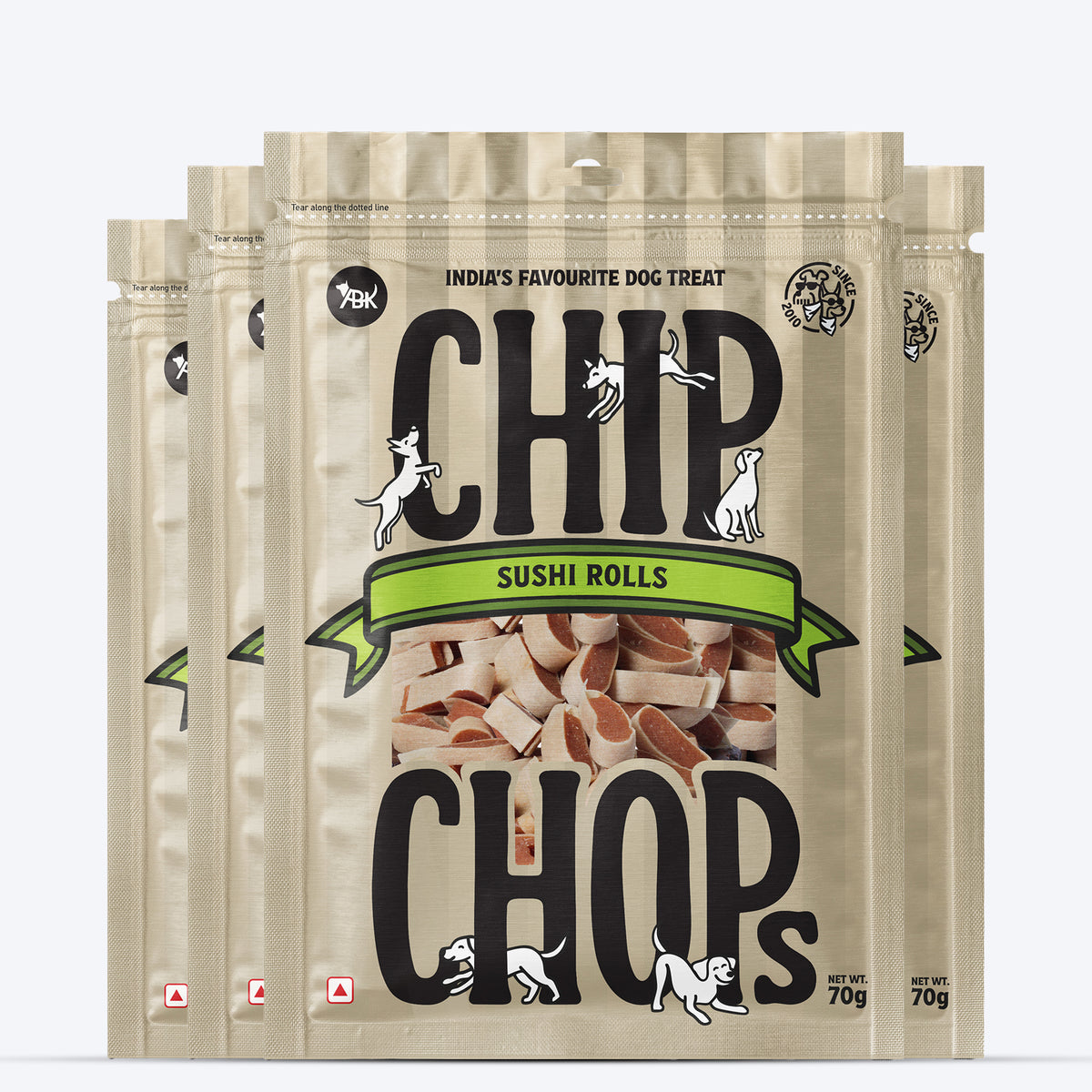 Chip Chops Sushi Rolls Treats For Dog - 70 g