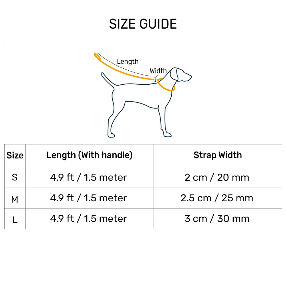 HUFT Dynamic Chevron Leash For Dog - Red & Yellow