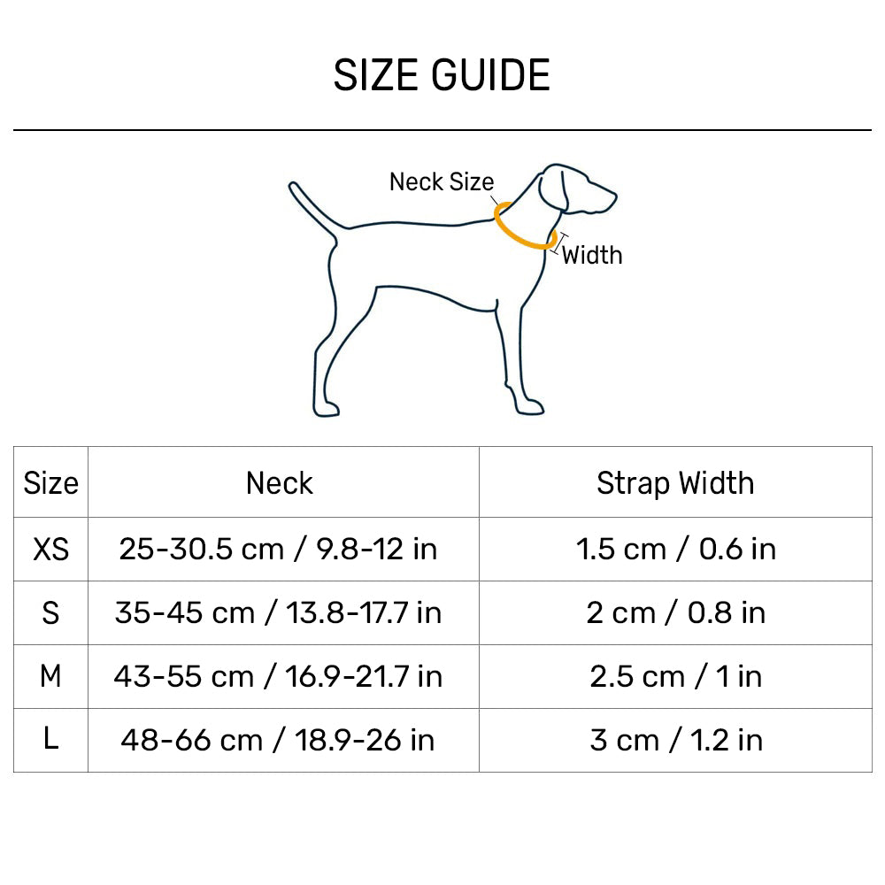 HUFT Scribble Dribble Collar For Dog - Blue - Heads Up For Tails