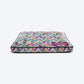 HUFT Multi Coloured Chevron Personalised Dog Bed - Heads Up For Tails