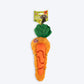 FOFOS Cute Carrot Treat Dispensing & Squeaky Chew Toy For Dog - Orange - Heads Up For Tails