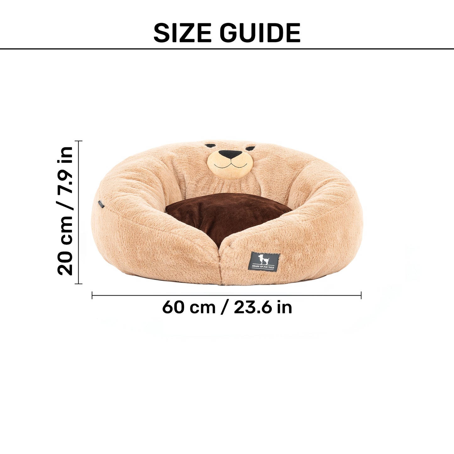 HUFT Bear Hug Cuddle Bed Fort Cat & Puppy - Brown