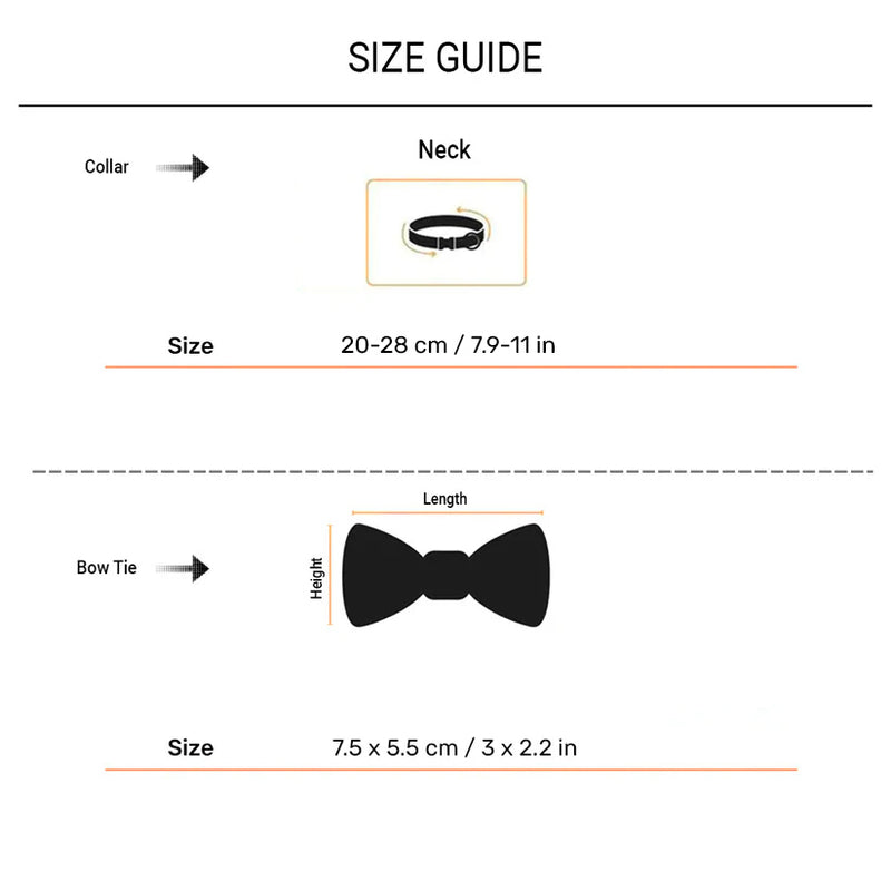 HUFT Winterberry Bow Tie With Straps For Cat - Red & Black - Heads Up For Tails
