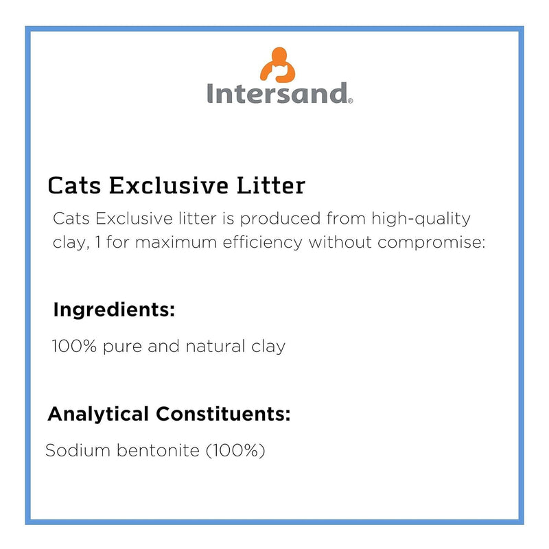 Intersand Cat Exclusive Clumping Cat Litter - 10 kg - Heads Up For Tails
