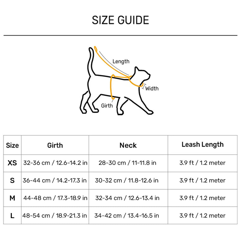 HUFT Easy Breezy Step-In Harness & Leash Set For Cat - Crescent Blue - Heads Up For Tails