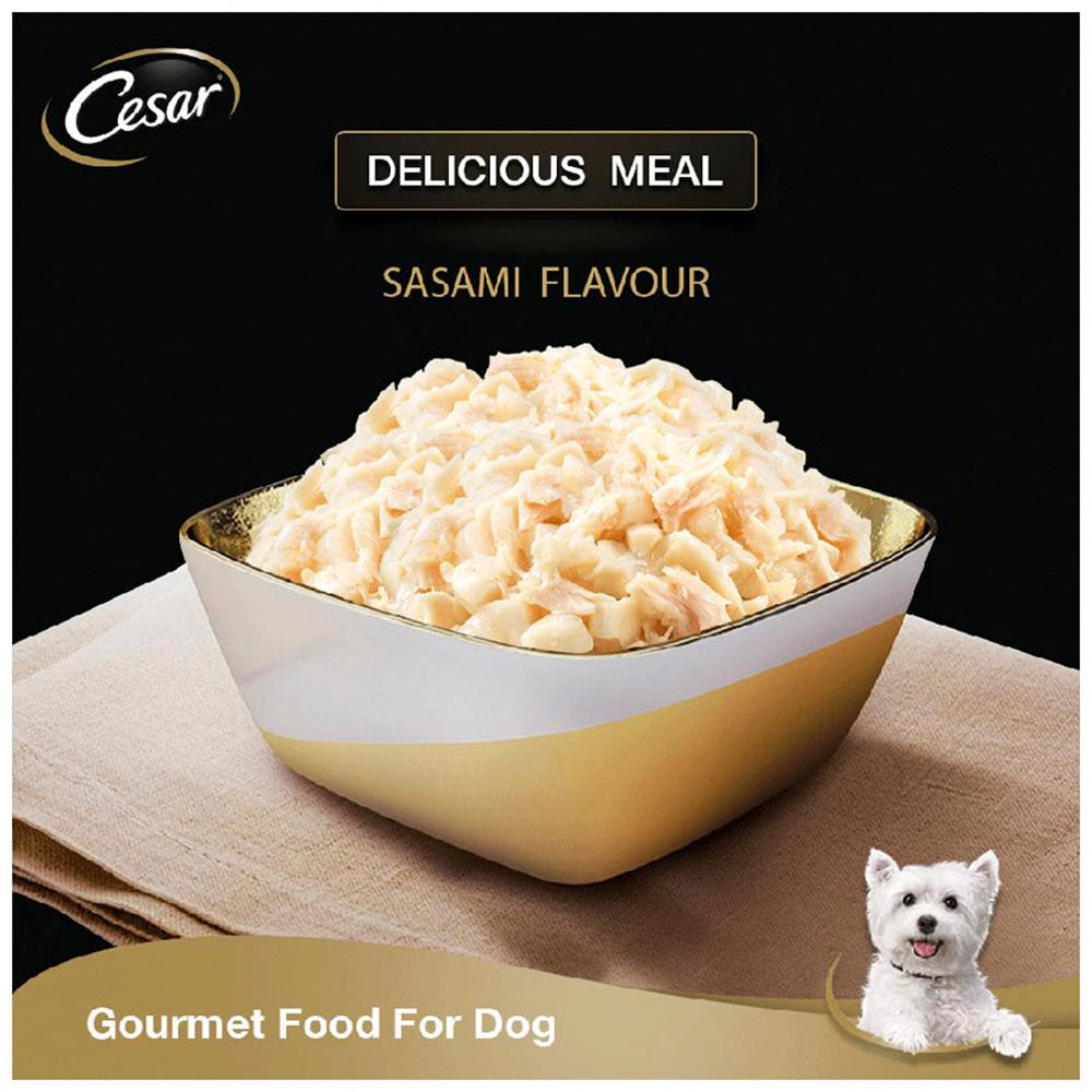 Cesar Adult Sasami & Vegetables Wet Dog Food (Gourmet Meal) - 70 g packs_04