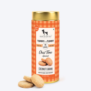HUFT YIMT Chai Time Special Coconut Cabana Dog Biscuits - 200 gm - Heads Up For Tails