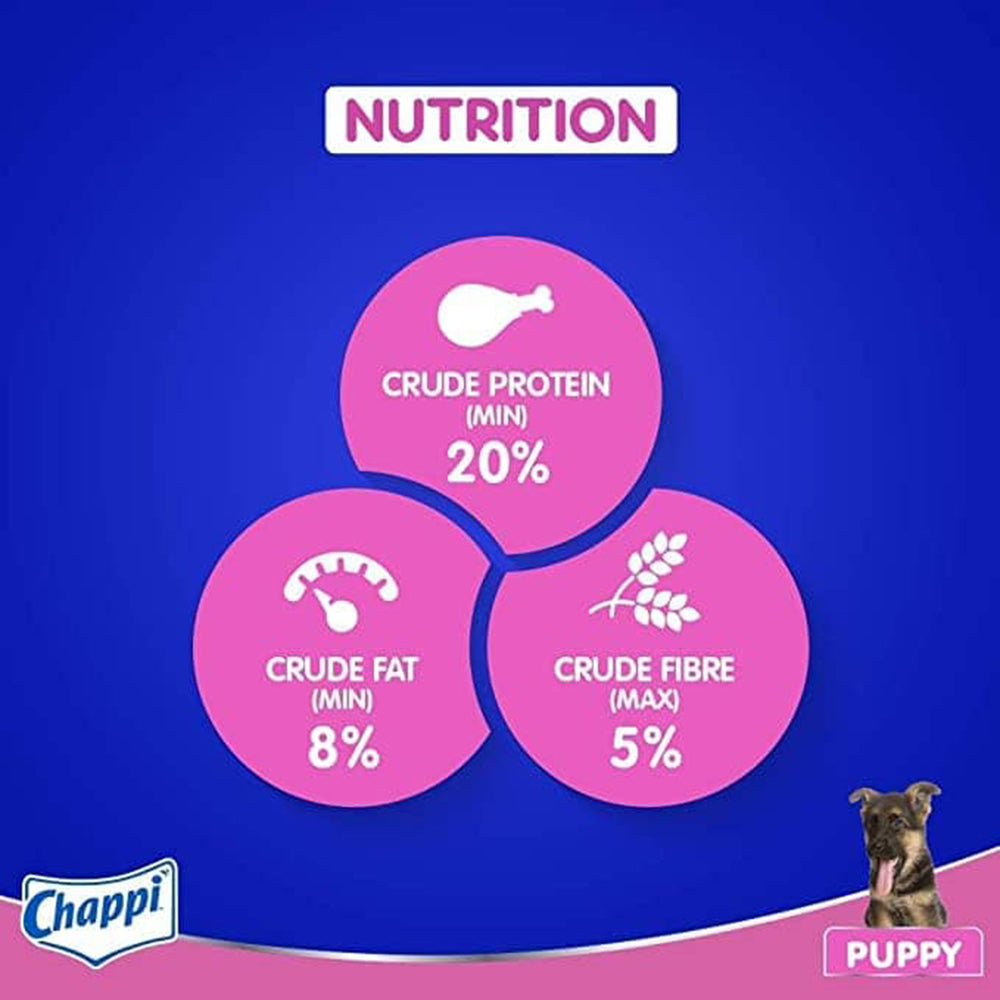 Chappi Chicken & Milk Dry Puppy Food - Heads Up For Tails