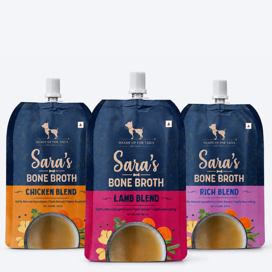 Sara's Bone Broth Trial Pack - 450 g (150 g Each)