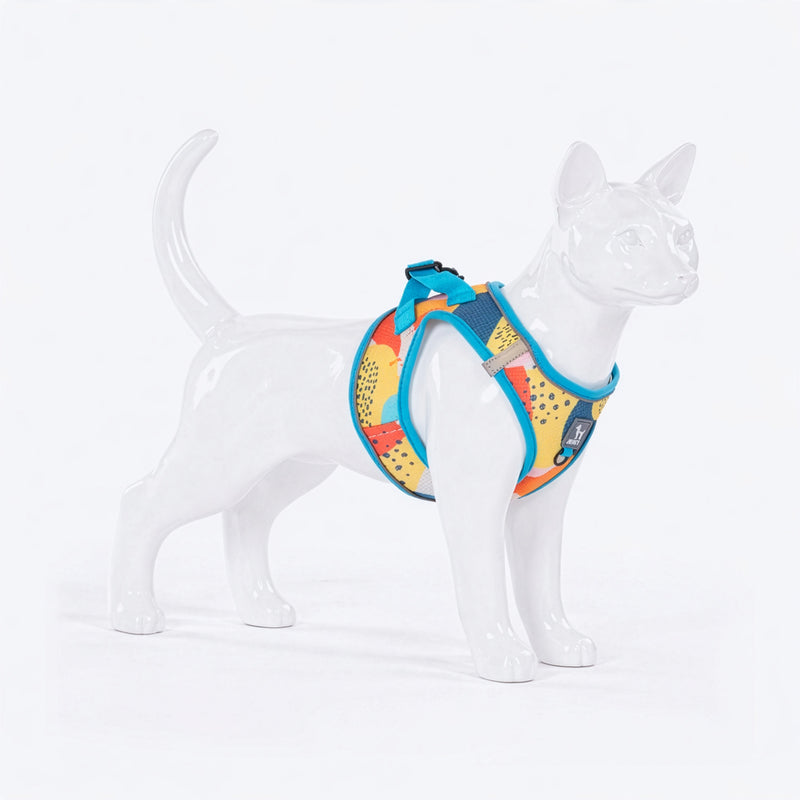 HUFT Easy Breezy Step-In Harness Set For Cats - Abstract - Heads Up For Tails