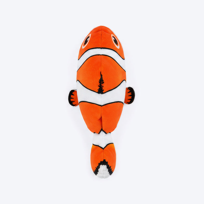 Trixie Wiggly Clown Fish Plush Toy For Dog - Red & White - 26 cm
