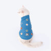 HUFT Frosty Flowers Sweater For Cat - Blue - Heads Up For Tails