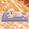 HUFT Jaipuri Phool Dog Mat - Blue & Pink