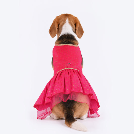 HUFT Desi Dazzle Dress For Dog - Pink