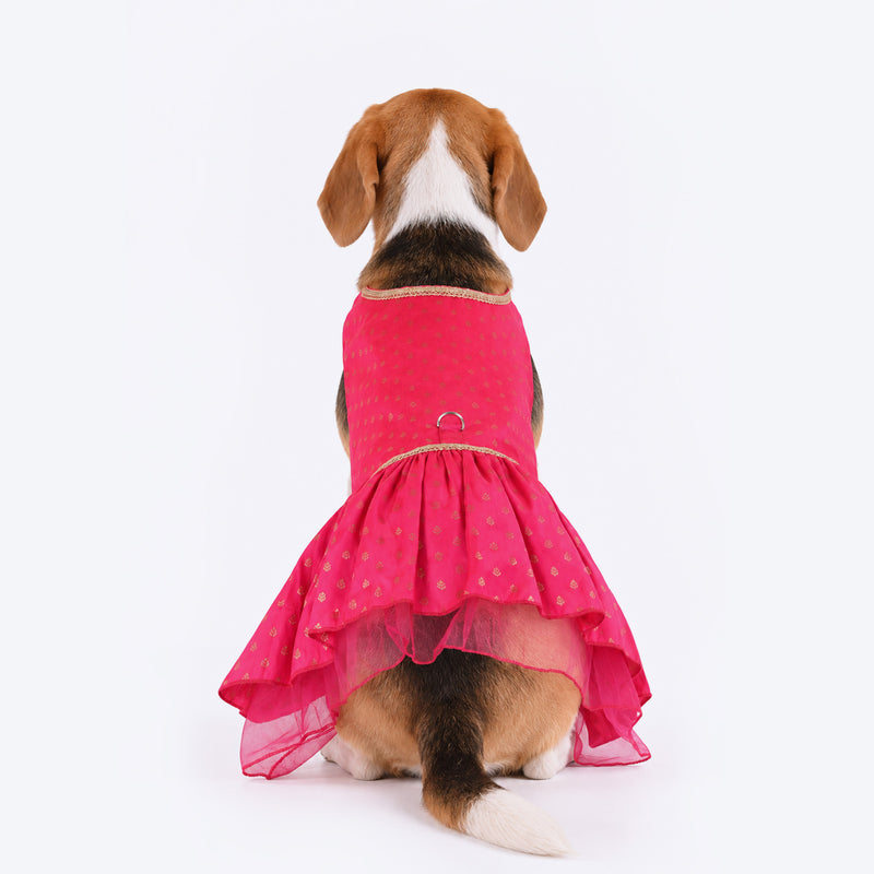 HUFT Desi Dazzle Dress For Dog - Pink