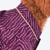 HUFT Royal Bandhani Kurta For Dog - Purple
