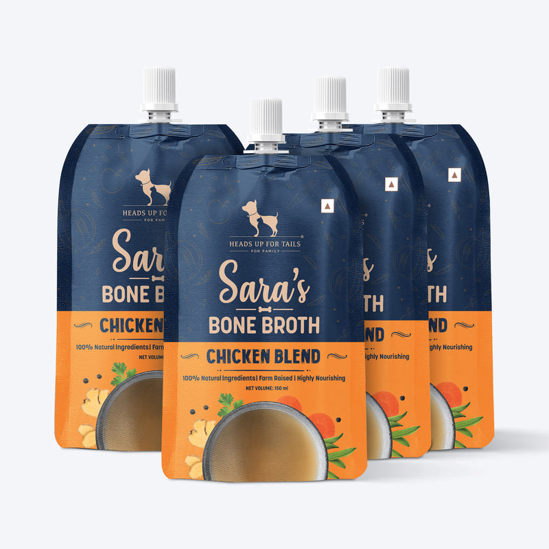 HUFT Sara's Chicken Blend Bone Broth For Dogs - 150 ml - Heads Up For Tails