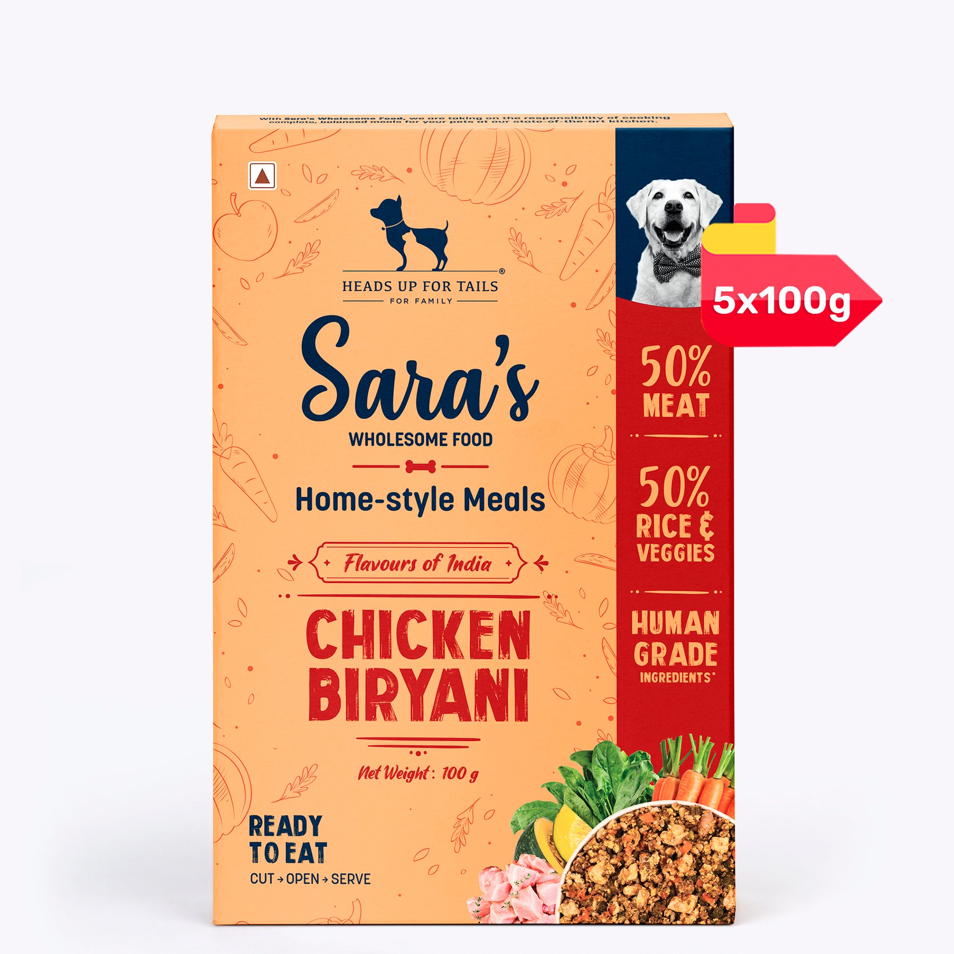 Sara's Wholesome Food Chicken Biryani - Flavours of India - Heads Up For Tails