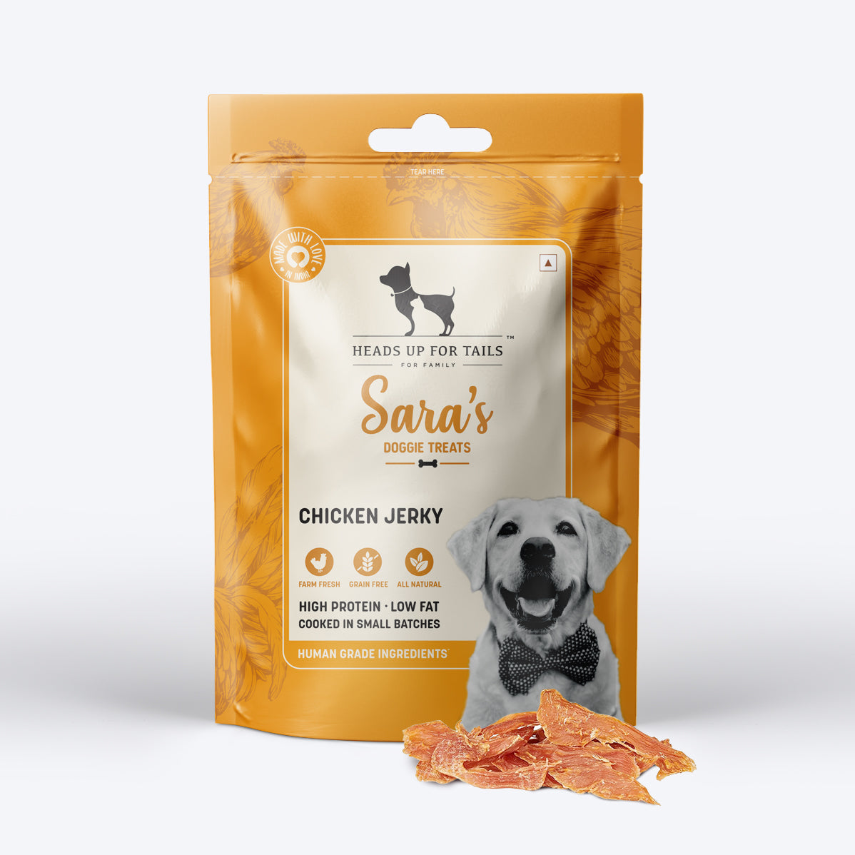 HUFT Chewie Chicken Jerky Treats Combo Pack - Heads Up For Tails