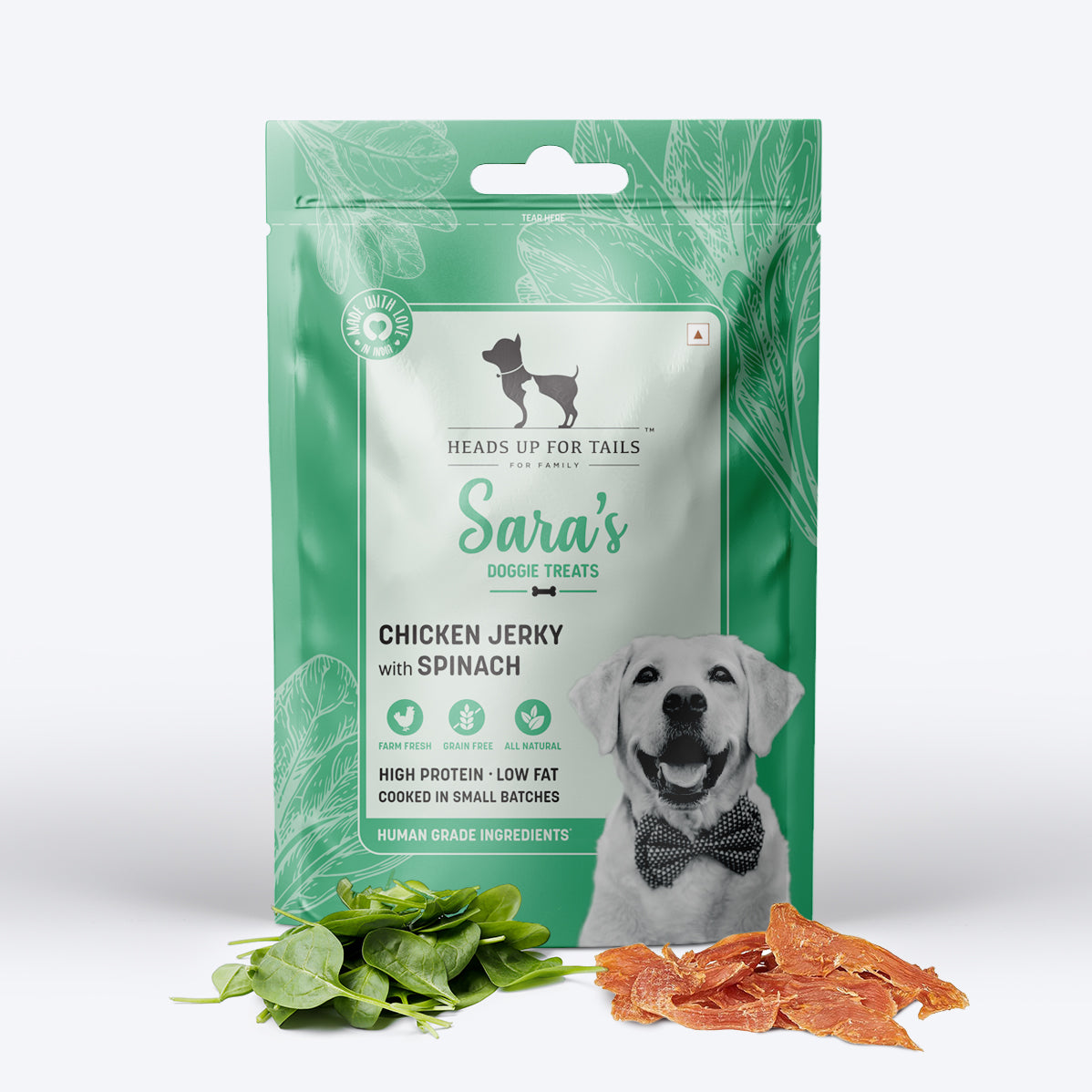 HUFT Wholesome Turkey Food & Chicken Jerky Treats Combo For Dog