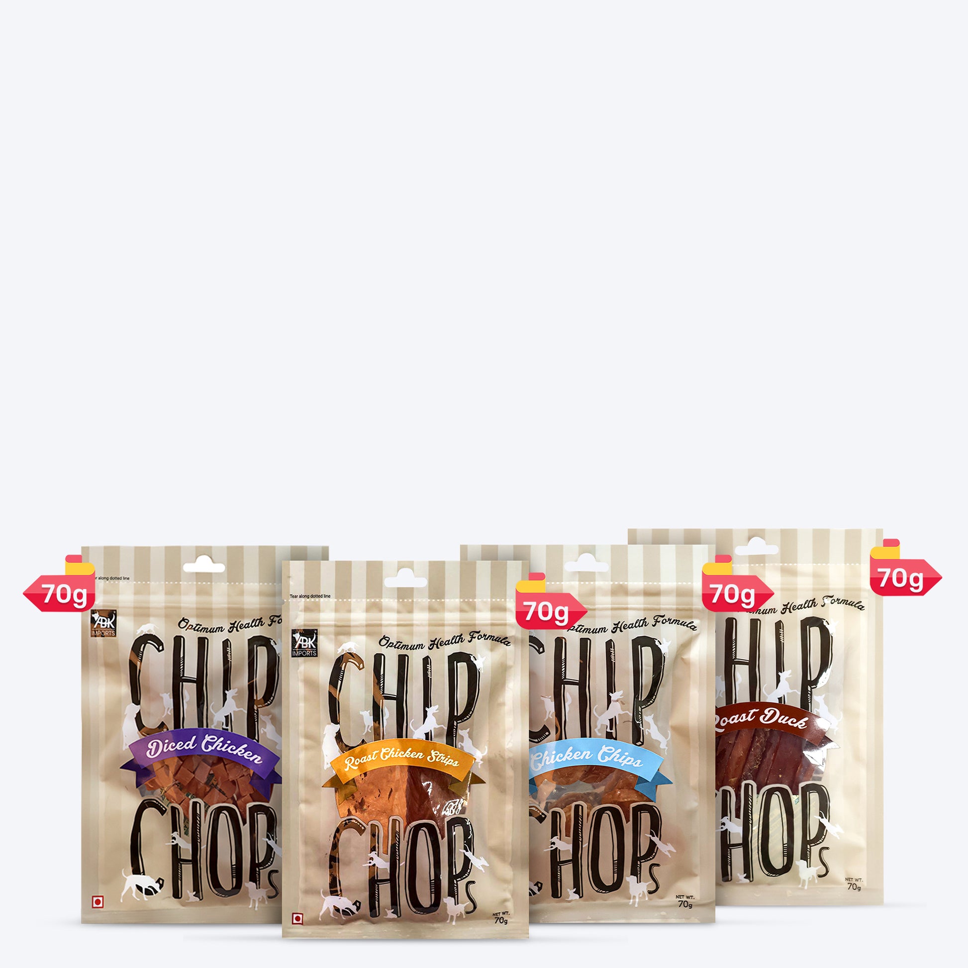 Chip Chops Dog Treat - Pack of 4 - Heads Up For Tails