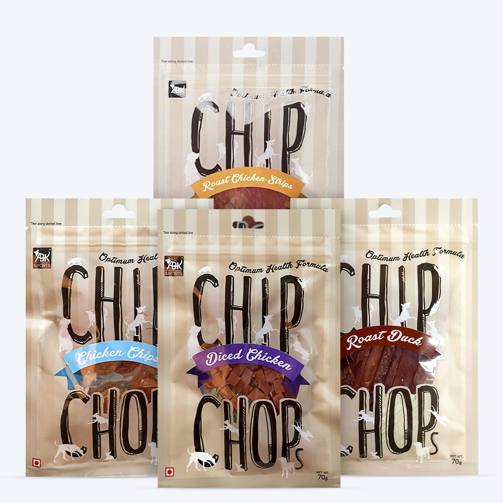 Chip Chops Dog Treat - Pack of 4 - Heads Up For Tails