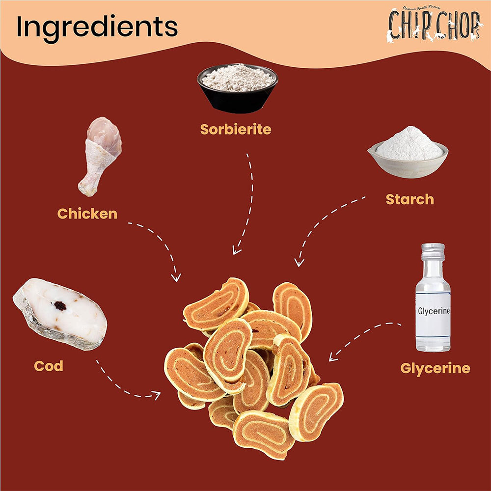Chip Chops Dog Treats - Chicken & Codfish Roll - 70 g_04