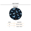 HUFT Shadow Tails Round Mat For Dog - Blue - Heads Up For Tails