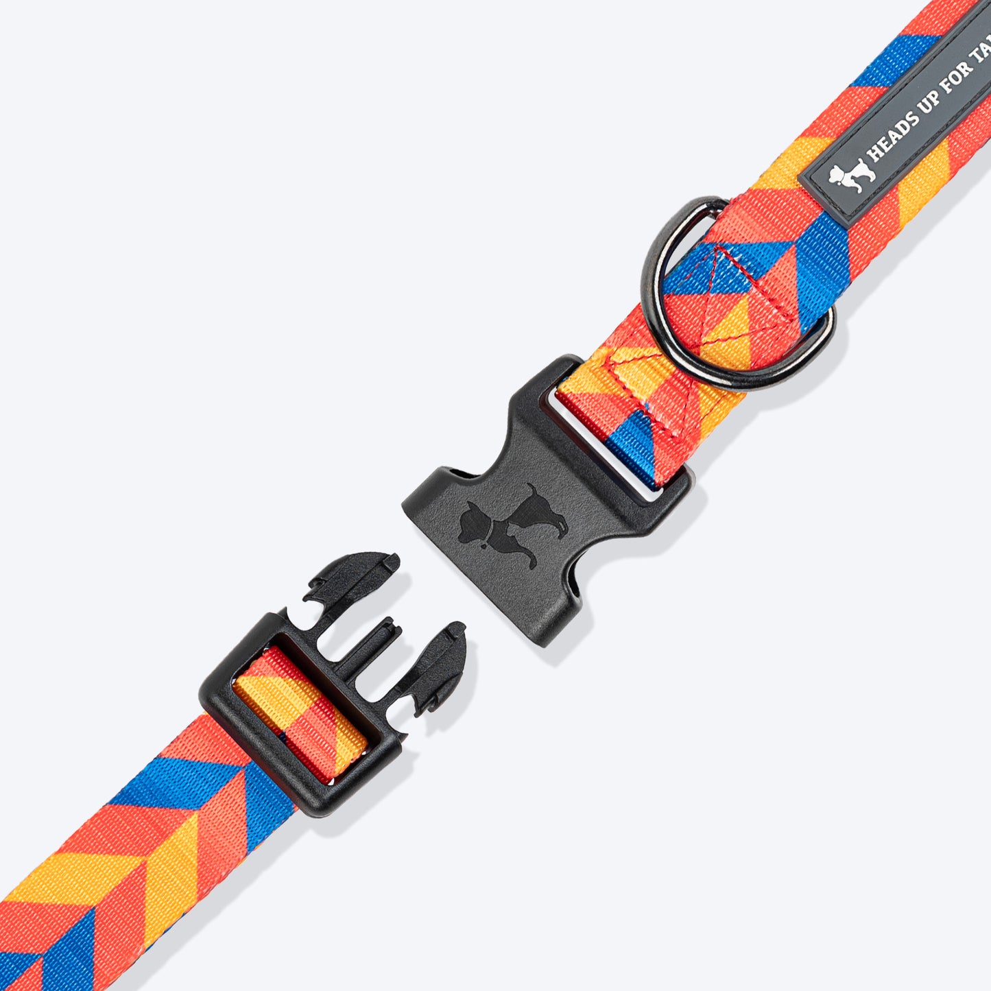 HUFT Dynamic Chevron Collar For Dog - Red & Yellow