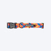 HUFT Dynamic Chevron Collar For Dog - Red & Yellow - Heads Up For Tails