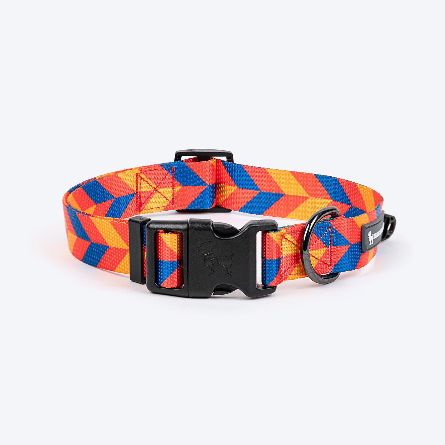 HUFT Dynamic Chevron Collar For Dog - Red & Yellow