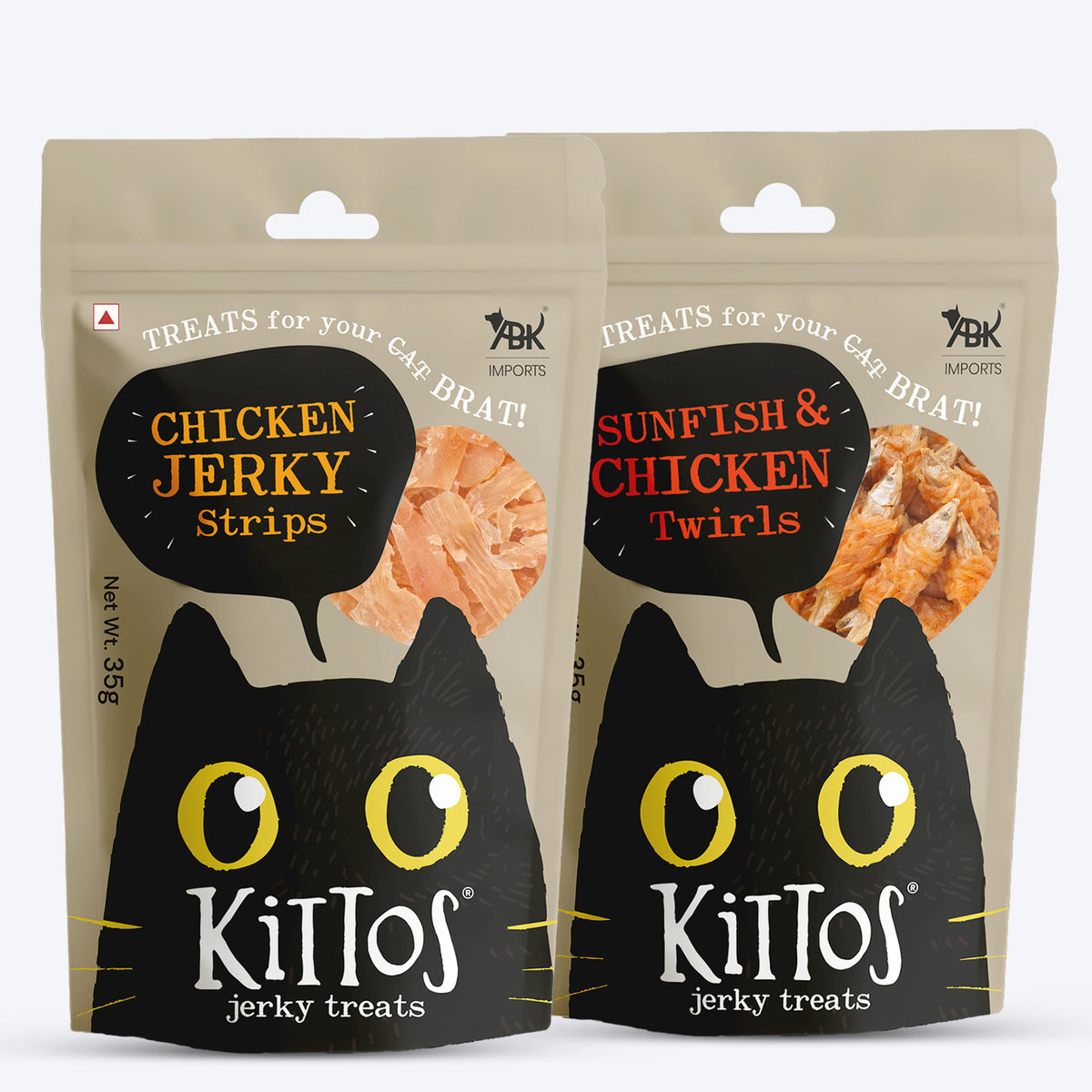 Kittos Purr-Fect Chicken Jerky Strips Cat Treats - 35 g