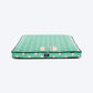 HUFT Personalised Minty Dots Flat Bed For Dog - Turquoise - Heads Up For Tails