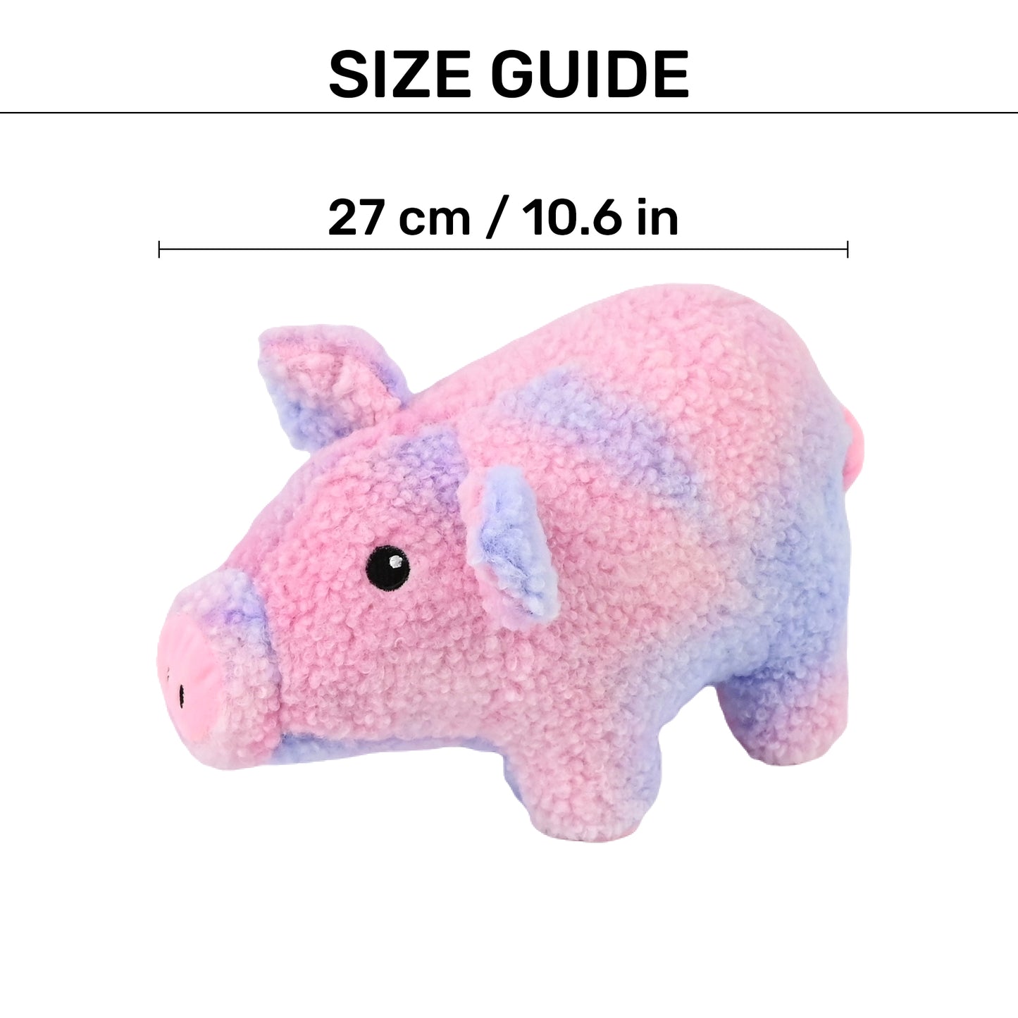 HUFT Iggy The Piggy Plush Toy For Dog - Pink