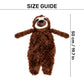 HUFT Silly Sloth Plush Toy For Dog - Brown