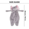 HUFT Goofy Elly Plush Toy For Dog - Grey - Heads Up For Tails