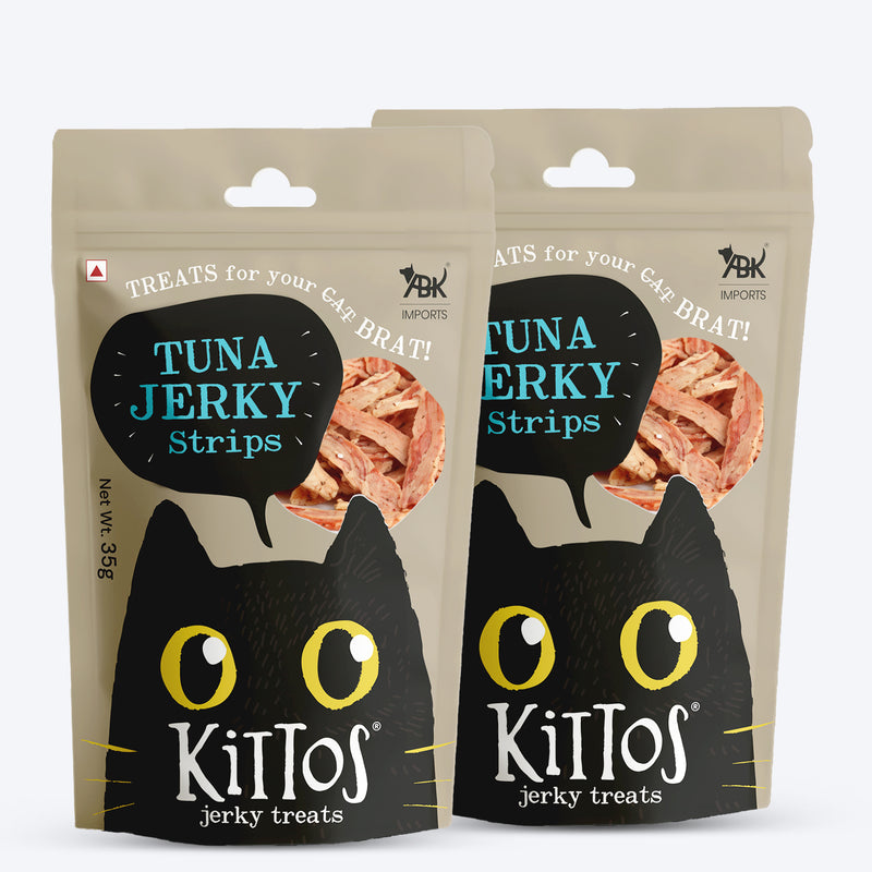 Kittos Purr-Fect Tuna Jerky Strips Cat Treats - 35 g