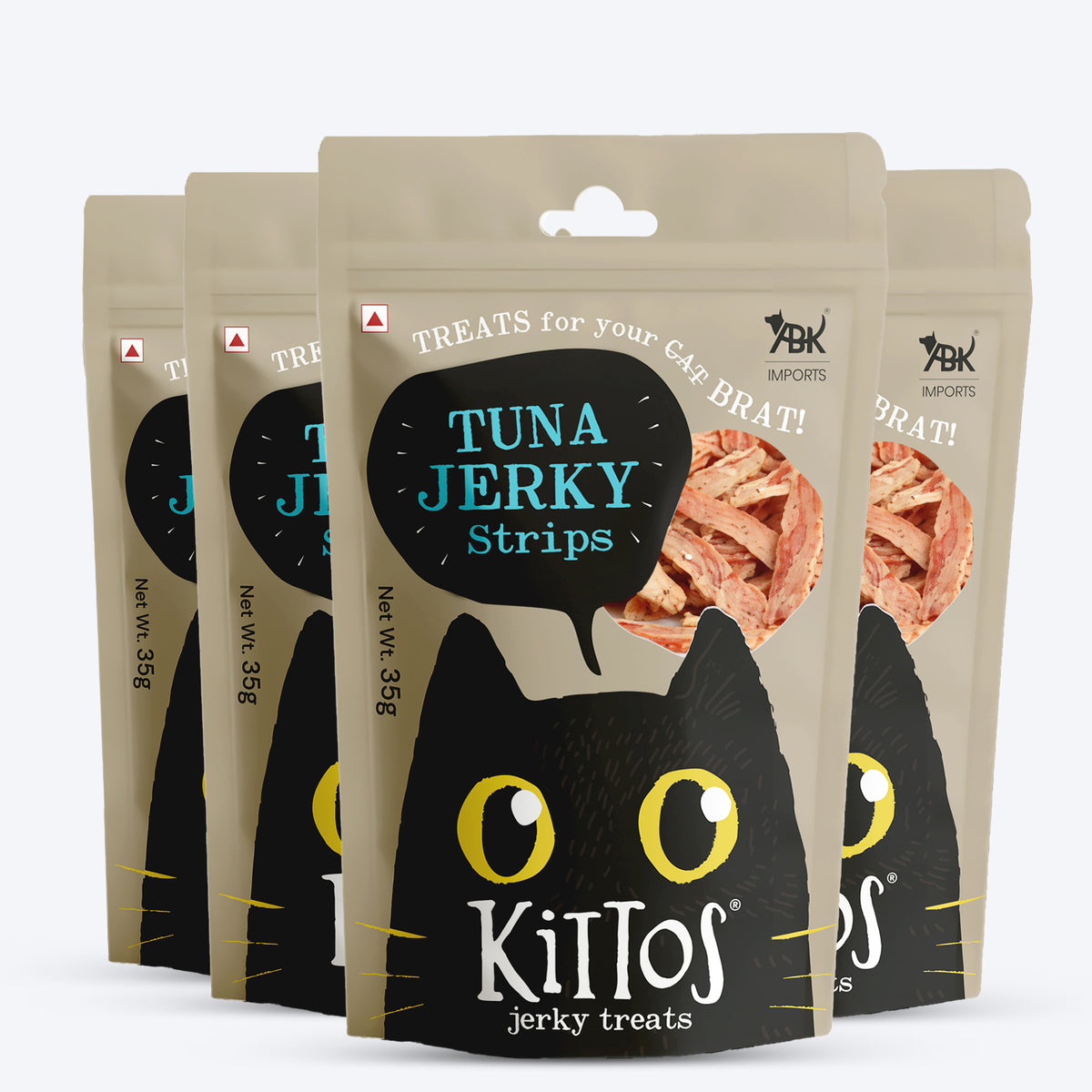 Kittos Purr-Fect Tuna Jerky Strips Cat Treats - 35 g