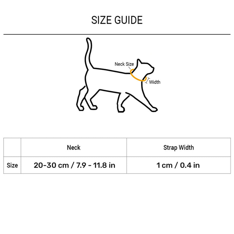 HUFT Meowvelous Collars For Cat - Blue & Off White