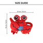 FOFOS Crab Sealife Squeaky Plush Dog Toy - Red_07