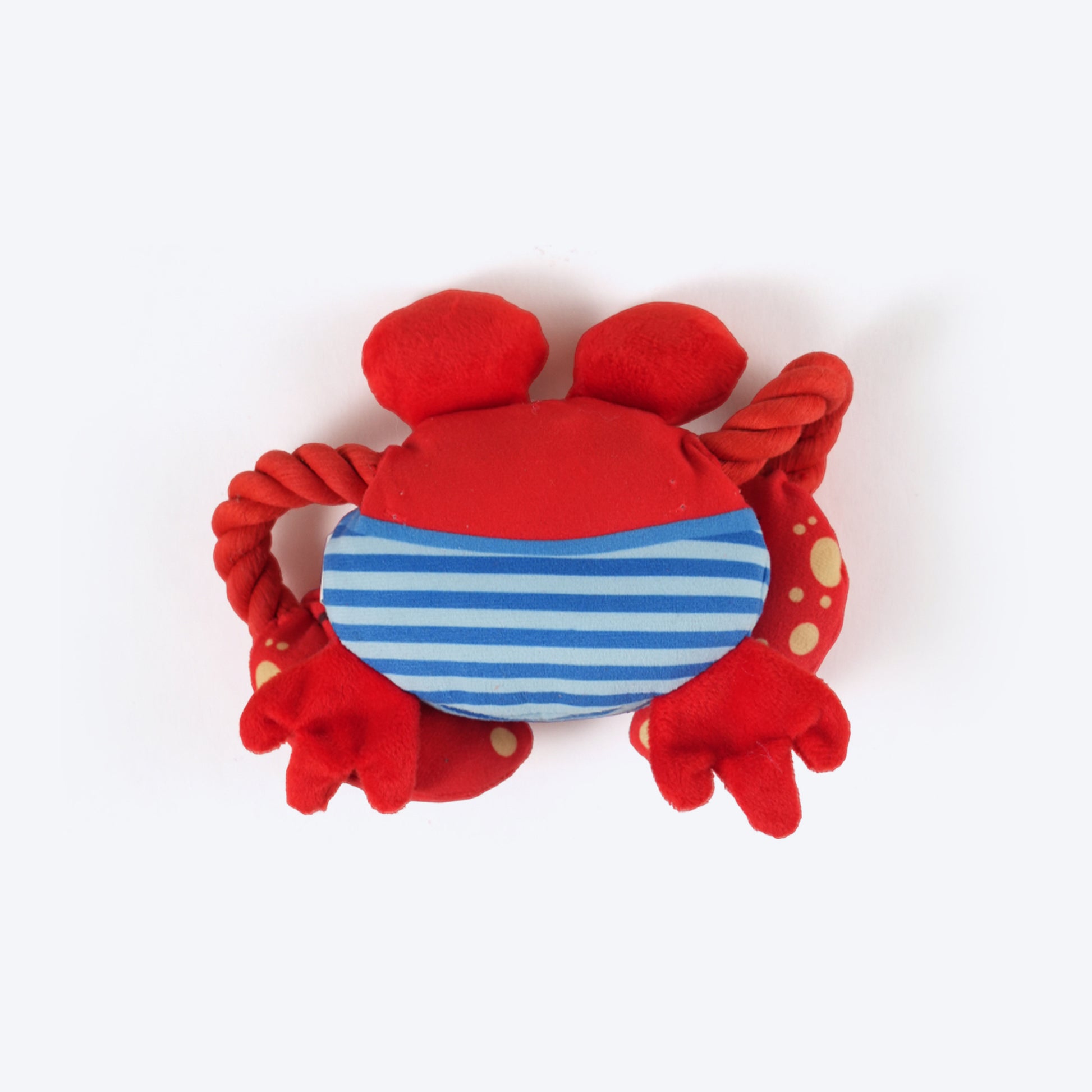 FOFOS Crab Sealife Squeaky Plush Dog Toy - Red_04