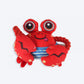 FOFOS Crab Sealife Squeaky Plush Dog Toy - Red_01