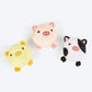 FOFOS Farm Animal Balls Catnip Inside Plush Toy For Cat - Assorted - Heads Up For Tails