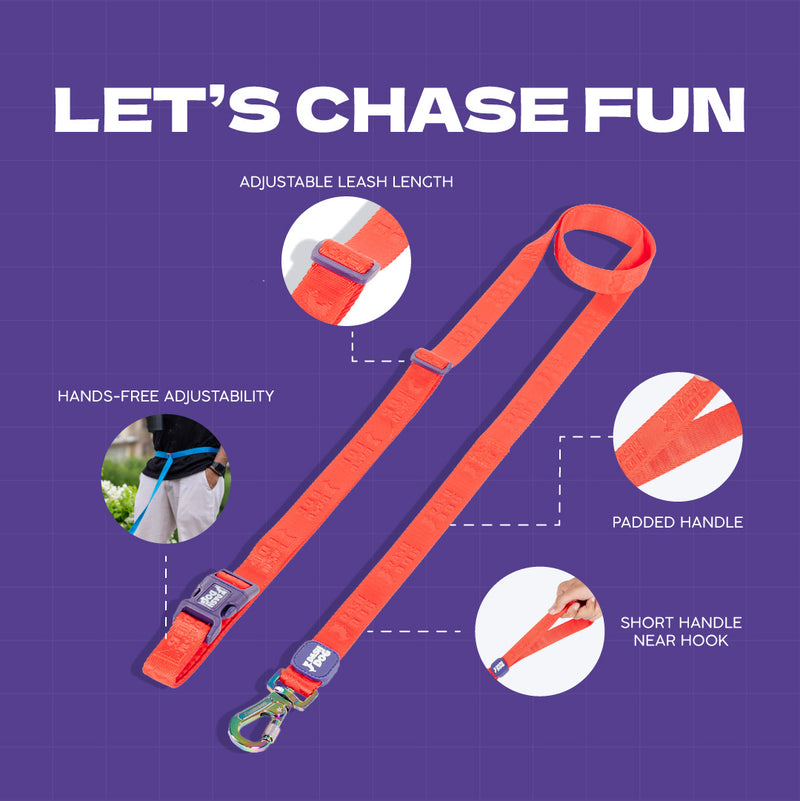 Dash Dog Trailmate Multipurpose Leash For Dog - Red