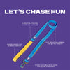 Dash Dog Dual Handle Leash For Dog - Royal Blue & Yellow