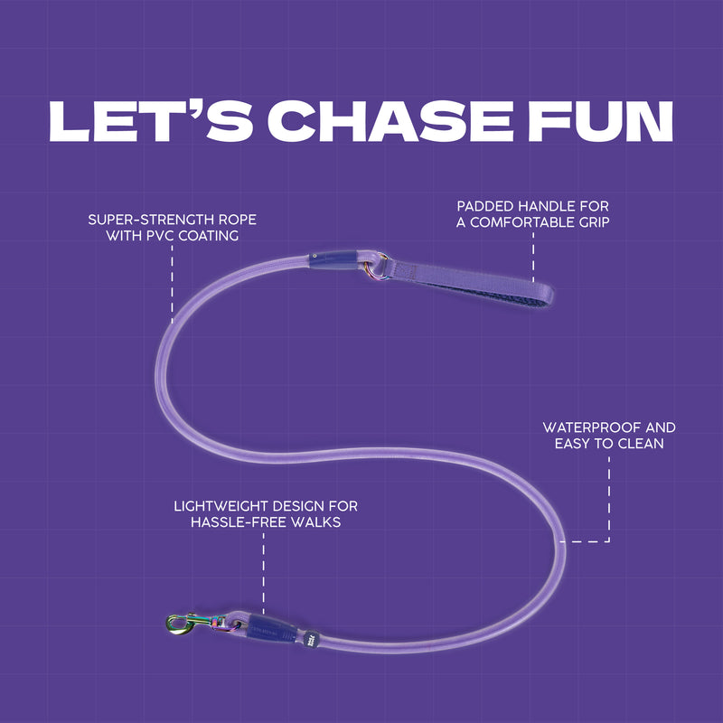 Dash Dog Zoom Easy Leash For Dog - Purple