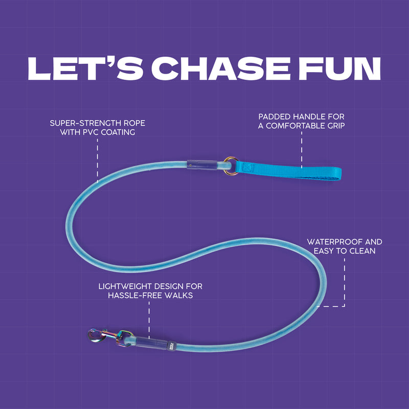 Dash Dog Zoom Easy Leash For Dog - Blue
