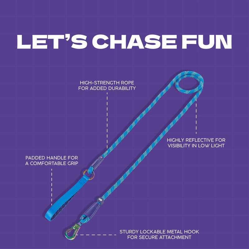Dash Dog Chaser Rope Leash For Dog - Royal Blue