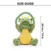 Dash Dog Dino Squeaky-Saurus Plush Toy For Dog - Green - Heads Up For Tails
