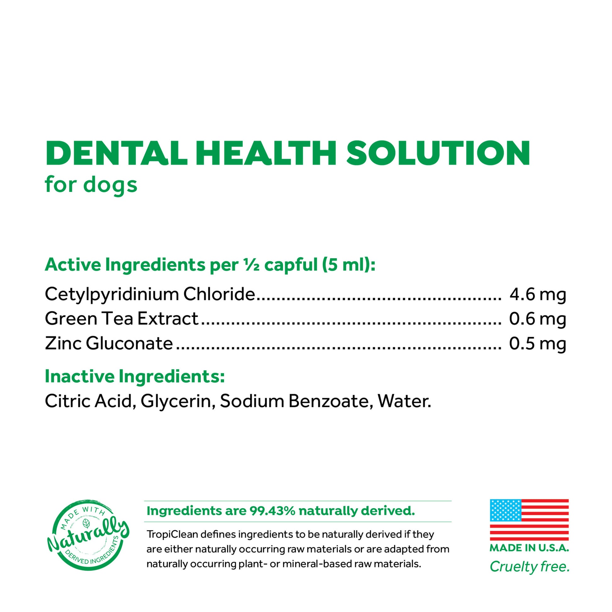 Tropiclean Fresh Breath Water Additive for Dogs - Fresh Breath - 473 ml - Heads Up For Tails